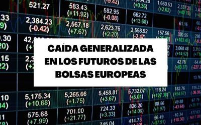 Caída generalizada en los futuros de las bolsas europeas por el IPC estadounidense