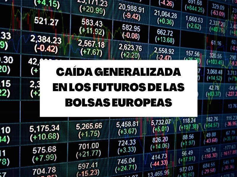 Caída generalizada en los futuros de las bolsas europeas por el IPC estadounidense